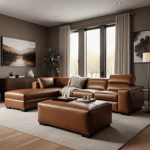 Versatile ottoman recliner with hidden storage in small modern living room